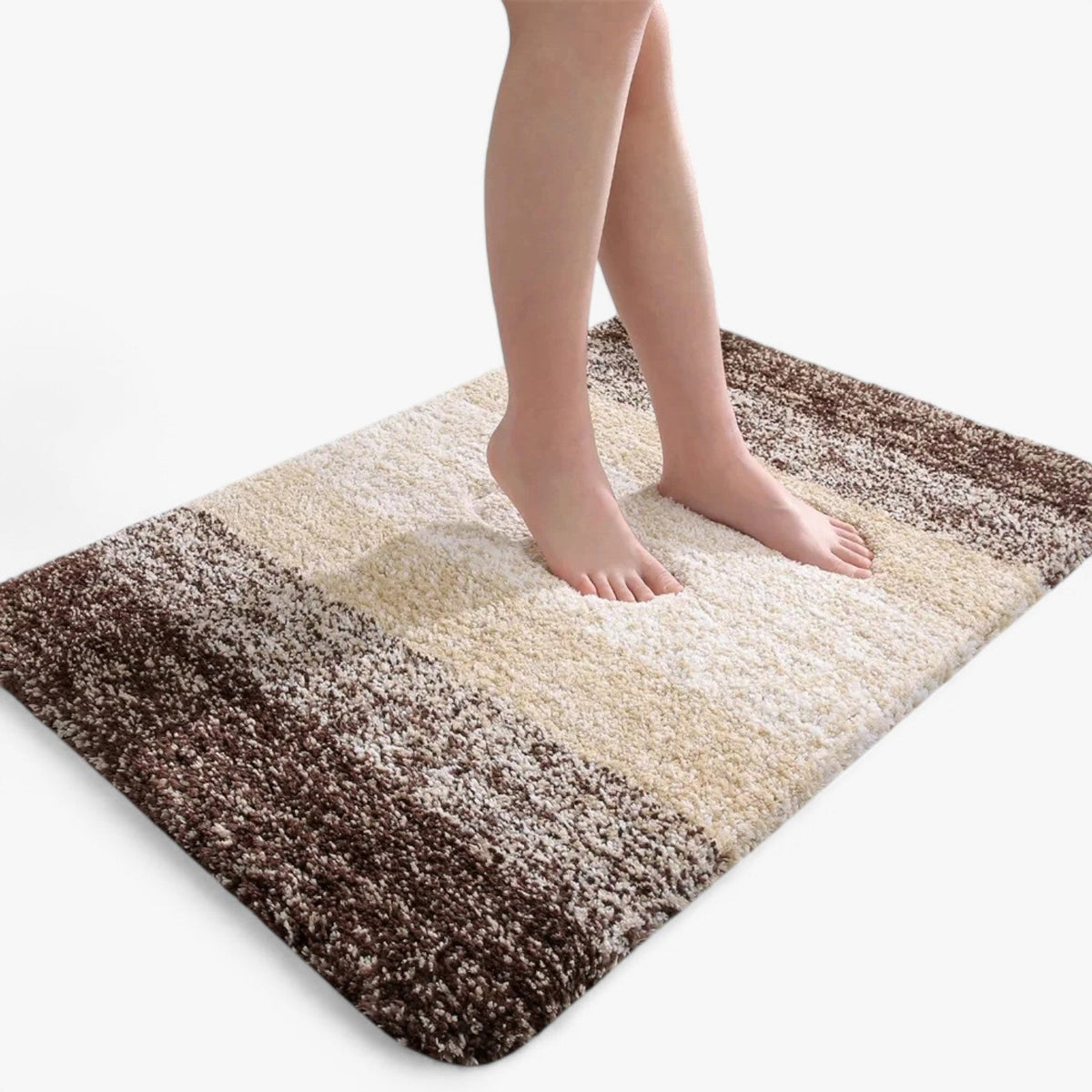 Super absorbent non-slip bath mat