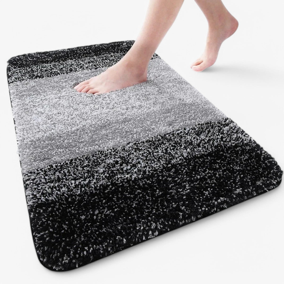 Super absorbent non-slip bath mat