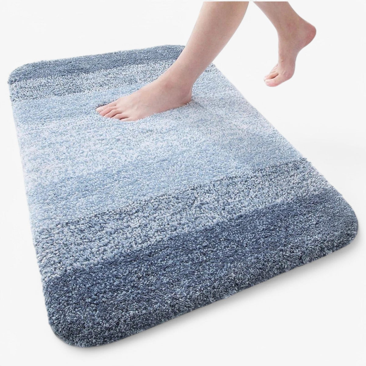 Super absorbent non-slip bath mat
