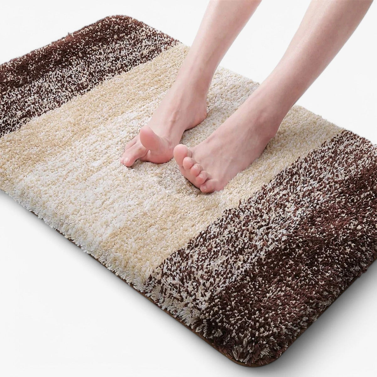 Super absorbent non-slip bath mat