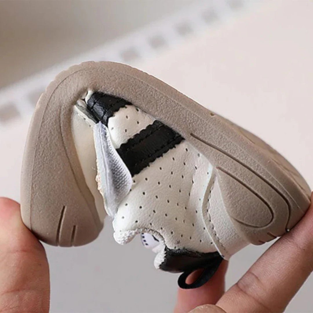 Baby Shoes with Bear Strap Detail