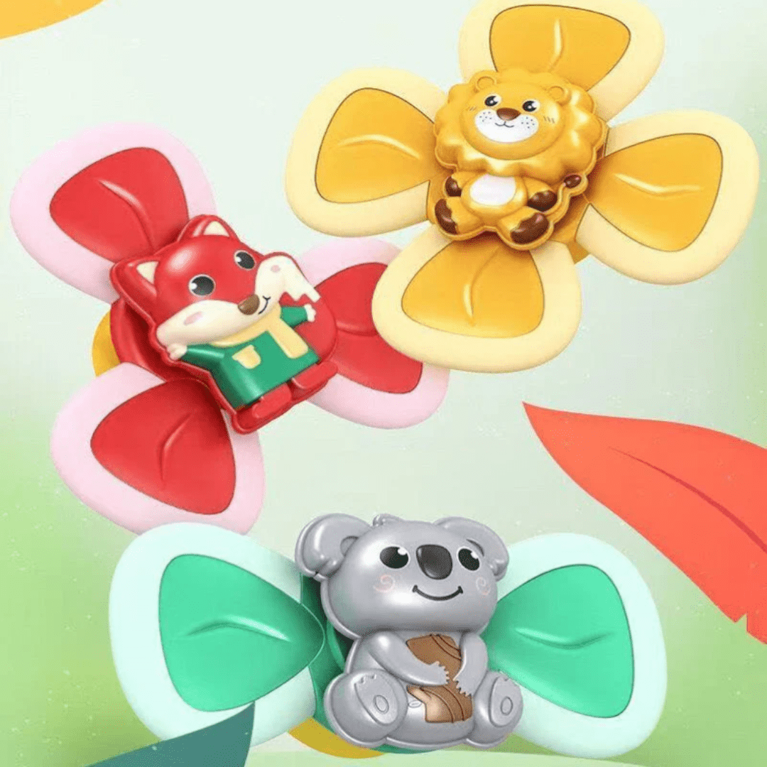 Baby Spinner Sensory Suction Toy (Set of 3)