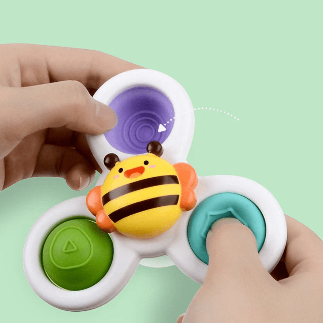 Baby Spinner Sensory Suction Toy (Set of 3)