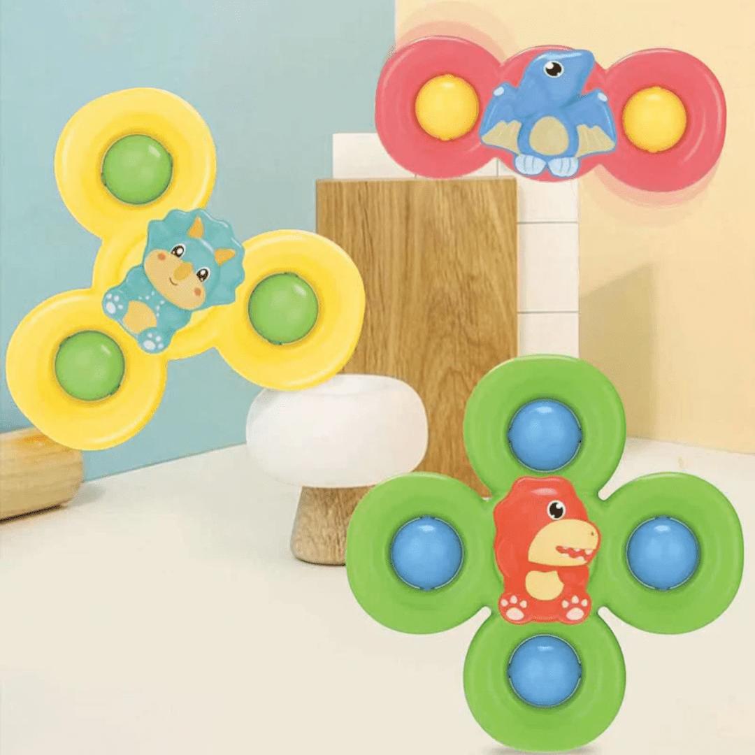 Baby Spinner Sensory Suction Toy (Set of 3)