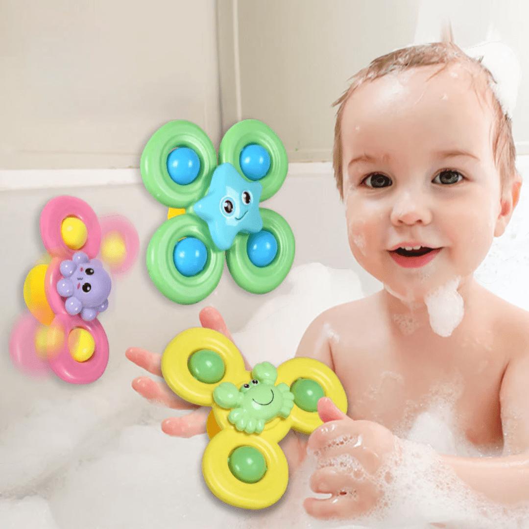 Baby Spinner Sensory Suction Toy (Set of 3)