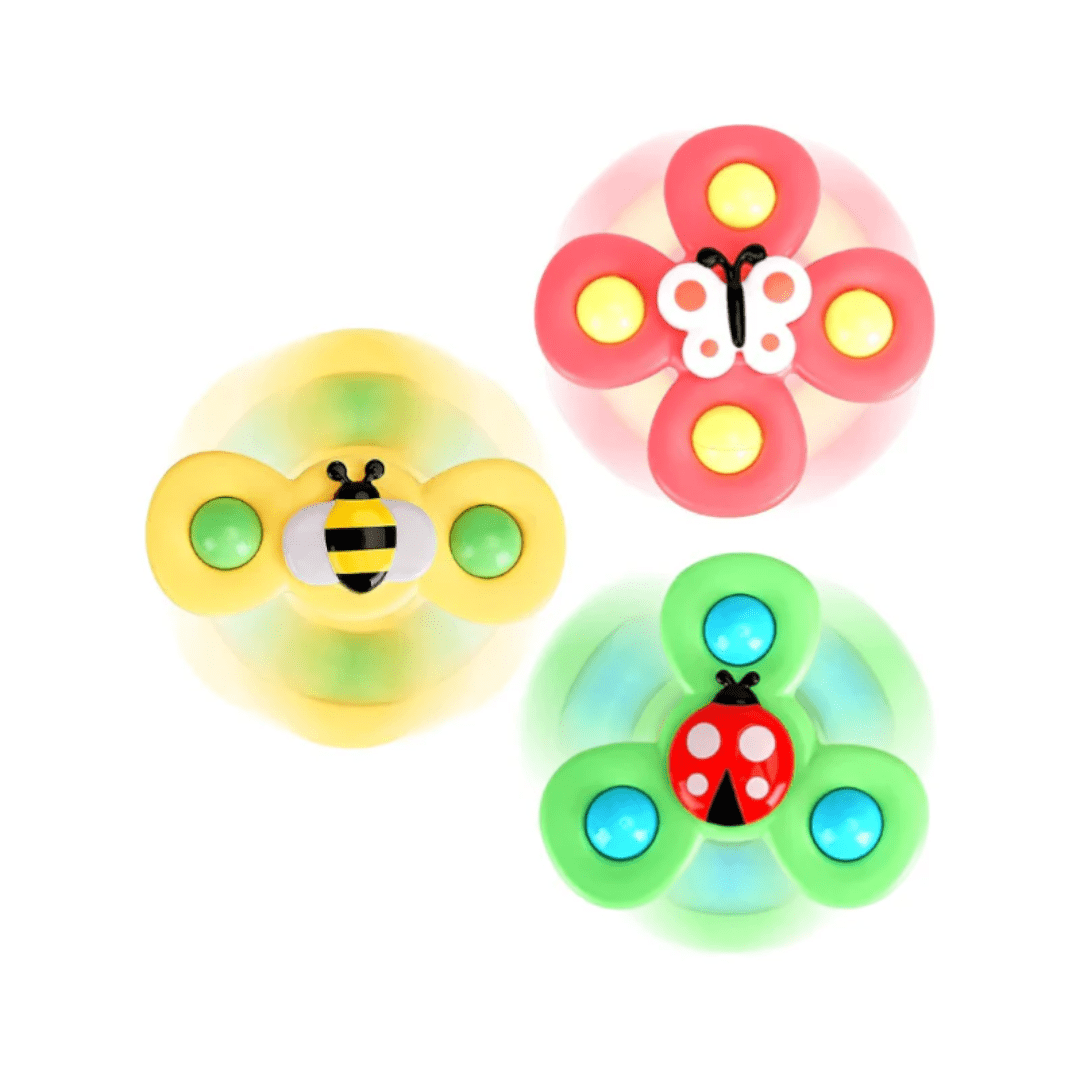 Baby Spinner Sensory Suction Toy (Set of 3)