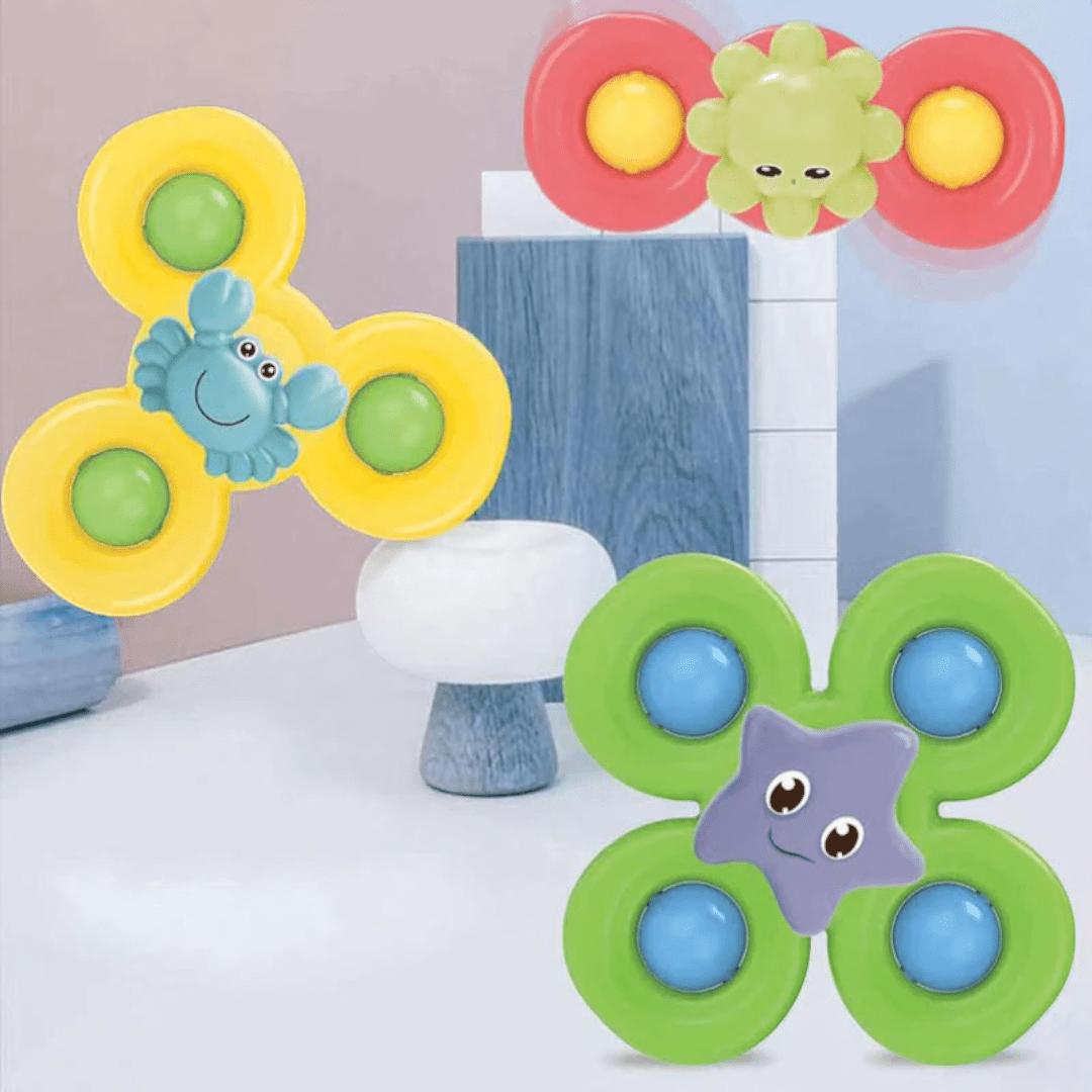 Baby Spinner Sensory Suction Toy (Set of 3)