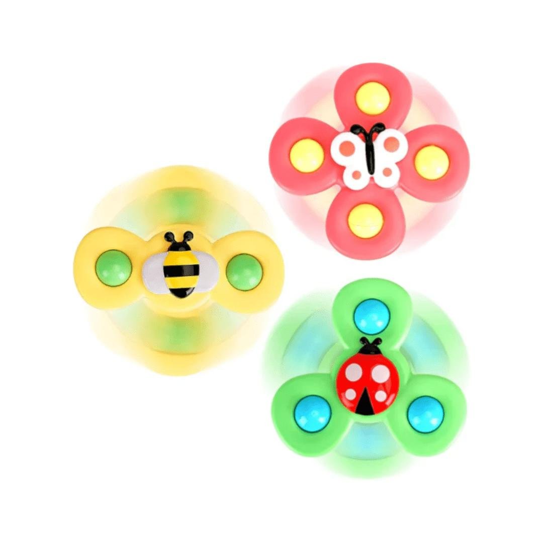 Baby Spinner Sensory Suction Toy (Set of 3)