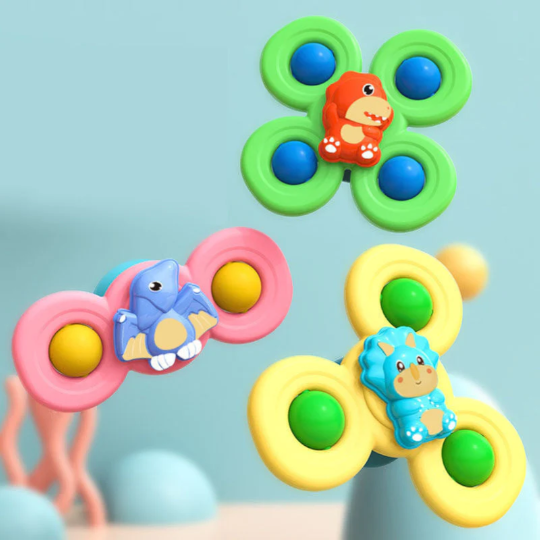 Baby Spinner Sensory Suction Toy (Set of 3)