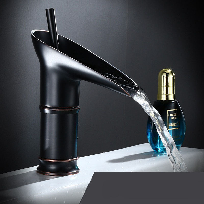 Elegant design bathroom waterfall faucet