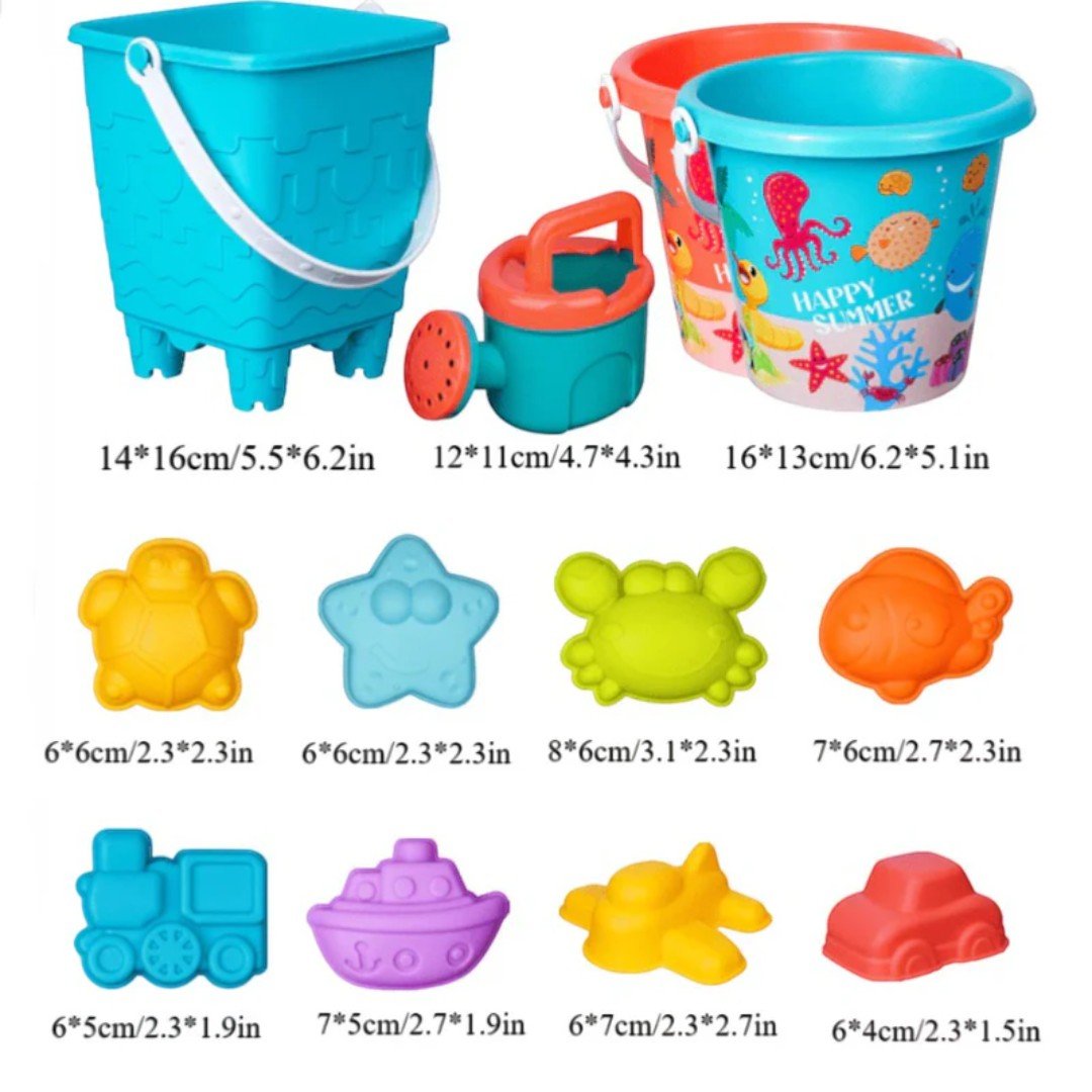 Beach Toy Set with Bucket and Shovel