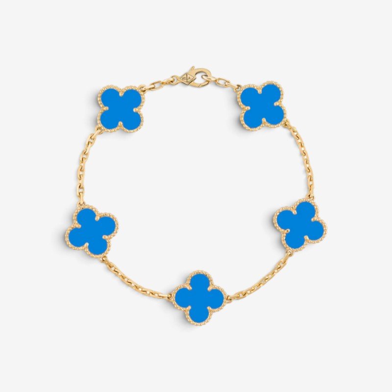 Bracelet Élégant Trèfle en Or pour Femmes