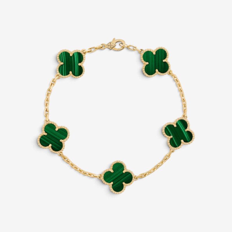 Bracelet Élégant Trèfle en Or pour Femmes