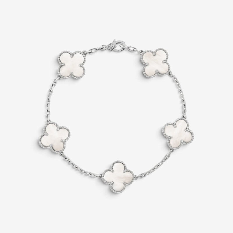 Bracelet Élégant Trèfle en Or pour Femmes