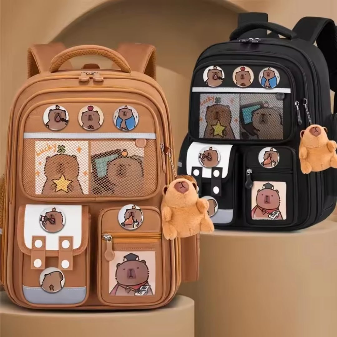 Capybara backpack detail