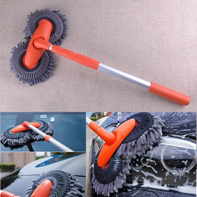 Car Wash Brush with Rotating Head
