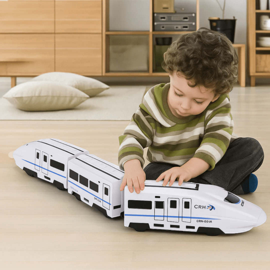 Connected Toy Train Set with Lights and Sound