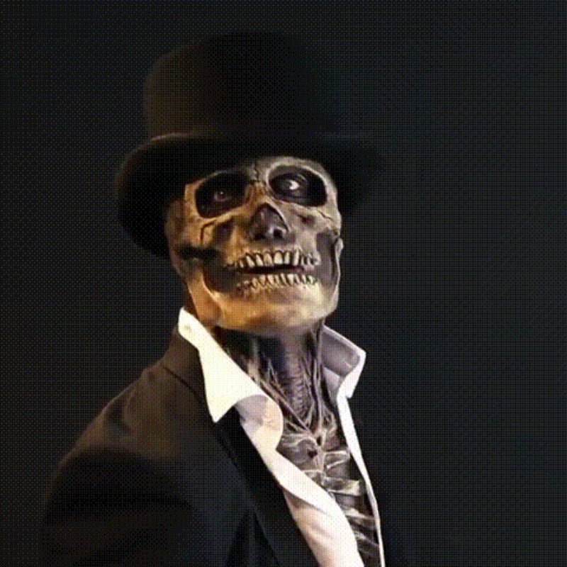 Costume squelette Halloween ultra-réaliste avec masque