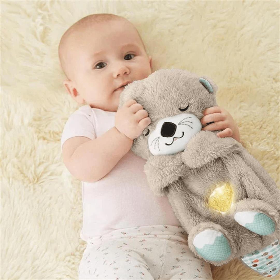 Cuddling Plush Baby Toy with Breathing Motion and Music