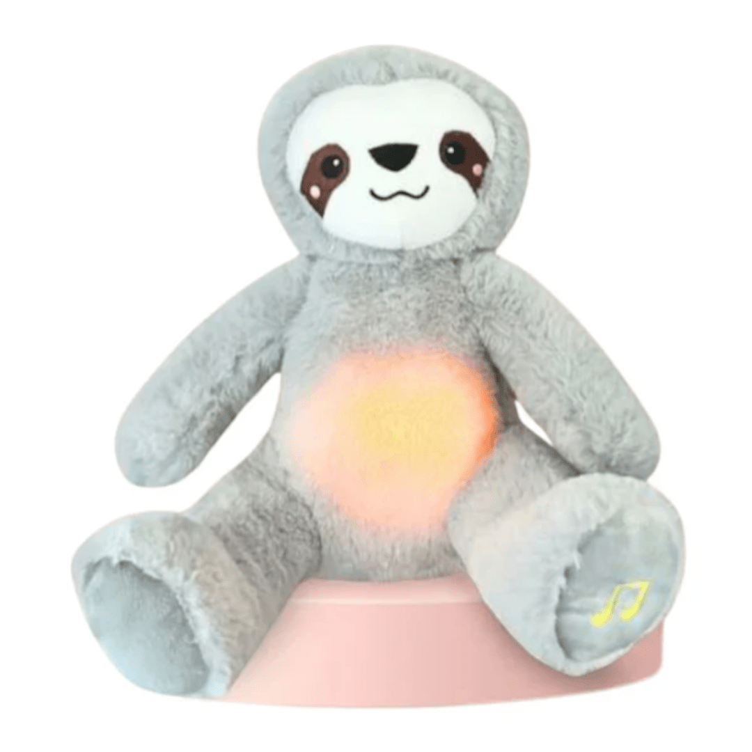 Cuddling Plush Baby Toy with Breathing Motion and Music