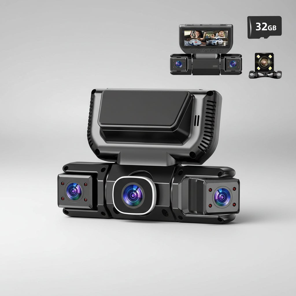 Dash Cam 360 Full HD 4 Channel Car Camera WiFi Night Vision