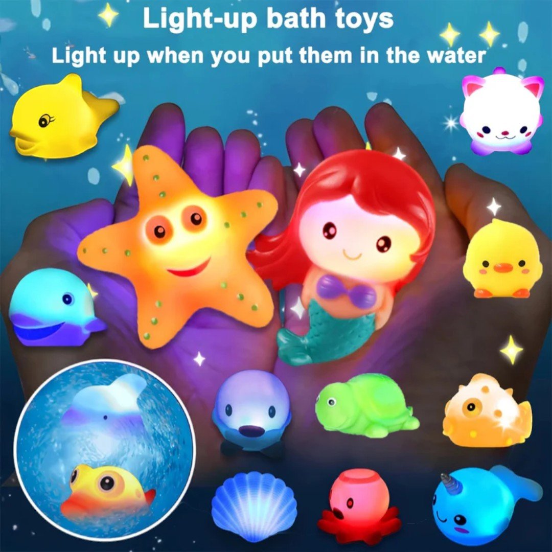 Floating Ocean Animals Bath Toy Set