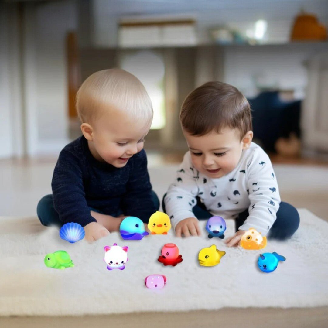 Floating Ocean Animals Bath Toy Set