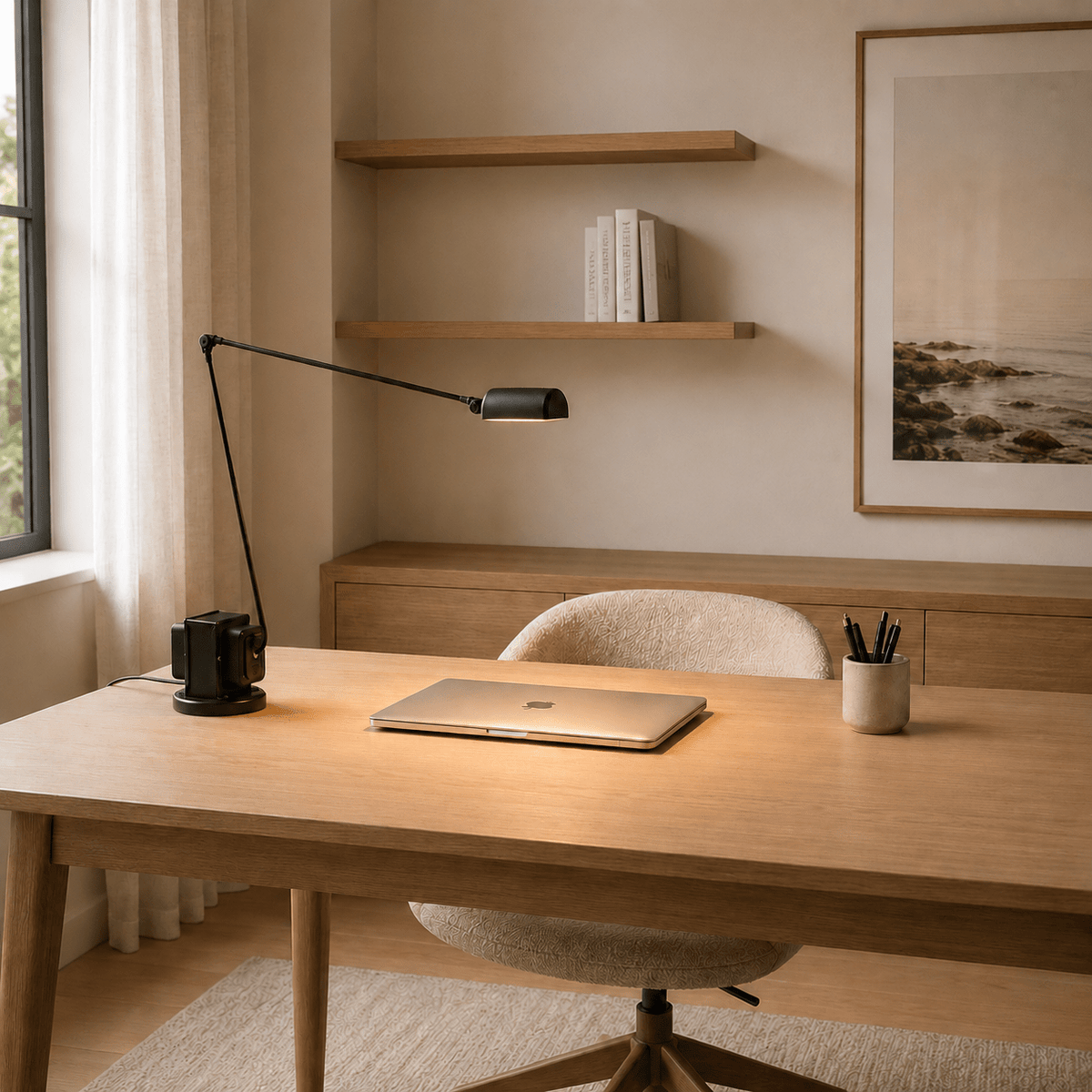 Grampians LED Desk Lamp - Adjustable Dimmable Metal Task Lamp
