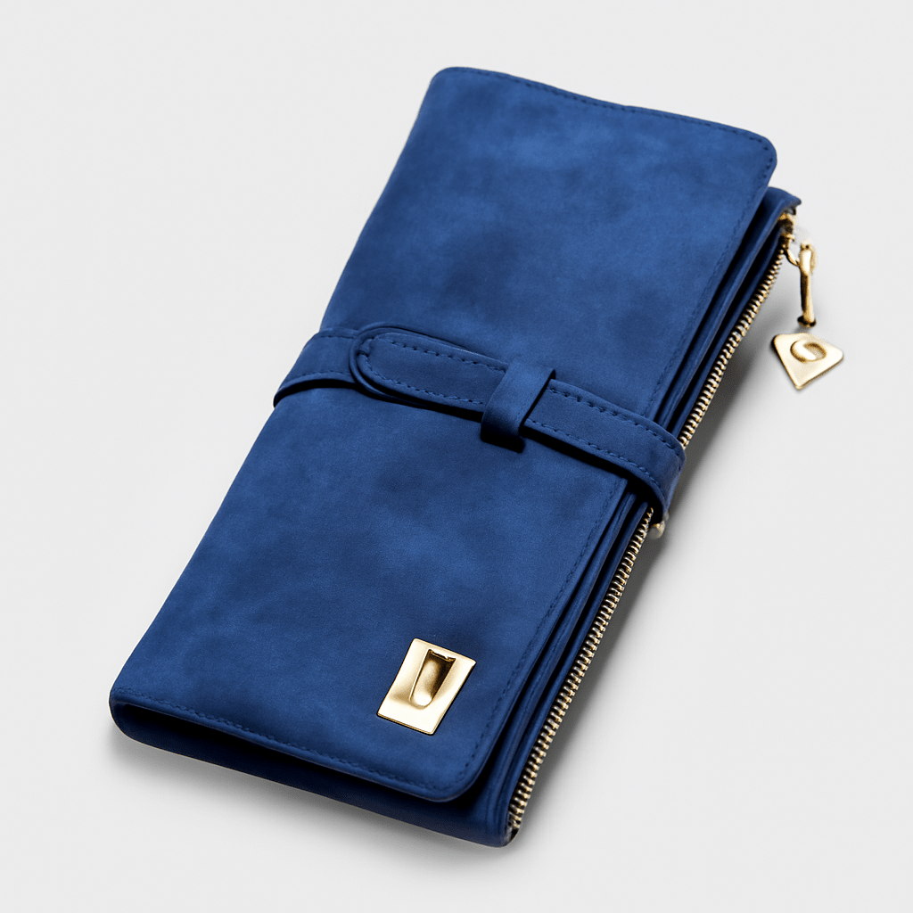 Grand portefeuille pliable fin