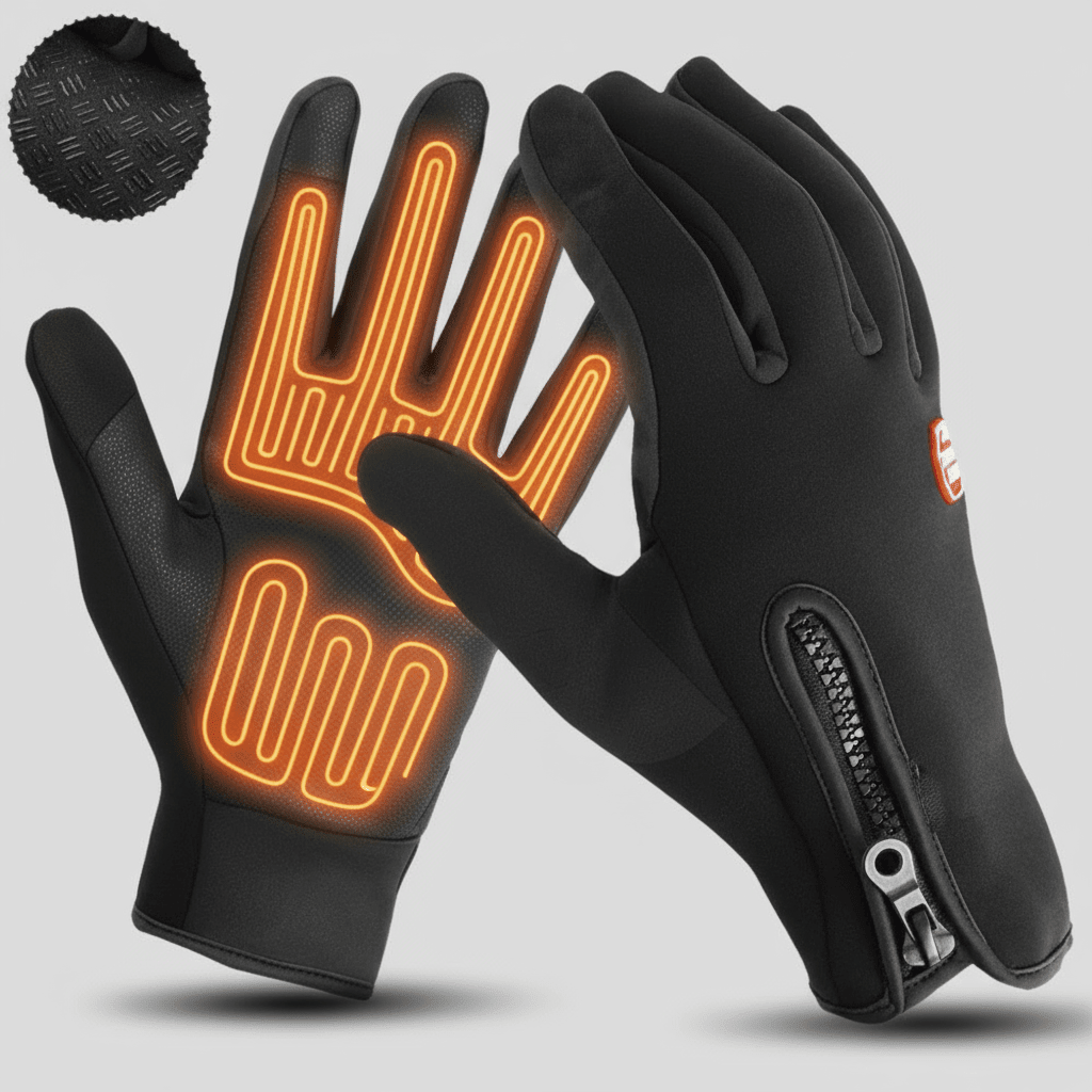 Heated Gloves Unisex Waterproof Touchscreen Winter Gear
