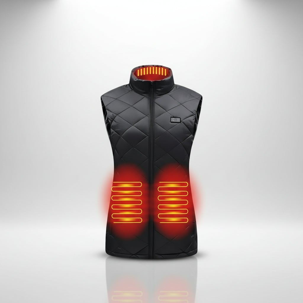 Heated Vest Women Electric Quilted Gilet Outdoor Winter Warmth
