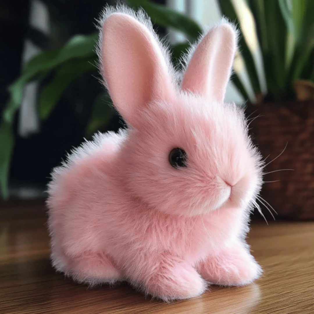 Interactive Bouncing Plush Rabbit Toy
