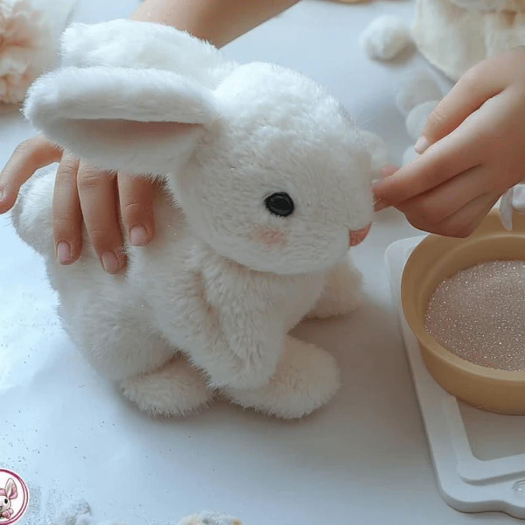 Interactive Bouncing Plush Rabbit Toy