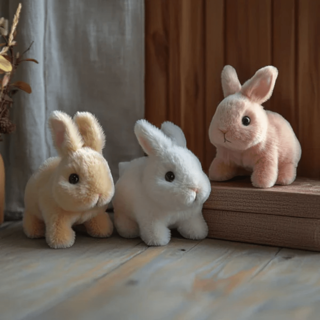 Interactive Bouncing Plush Rabbit Toy
