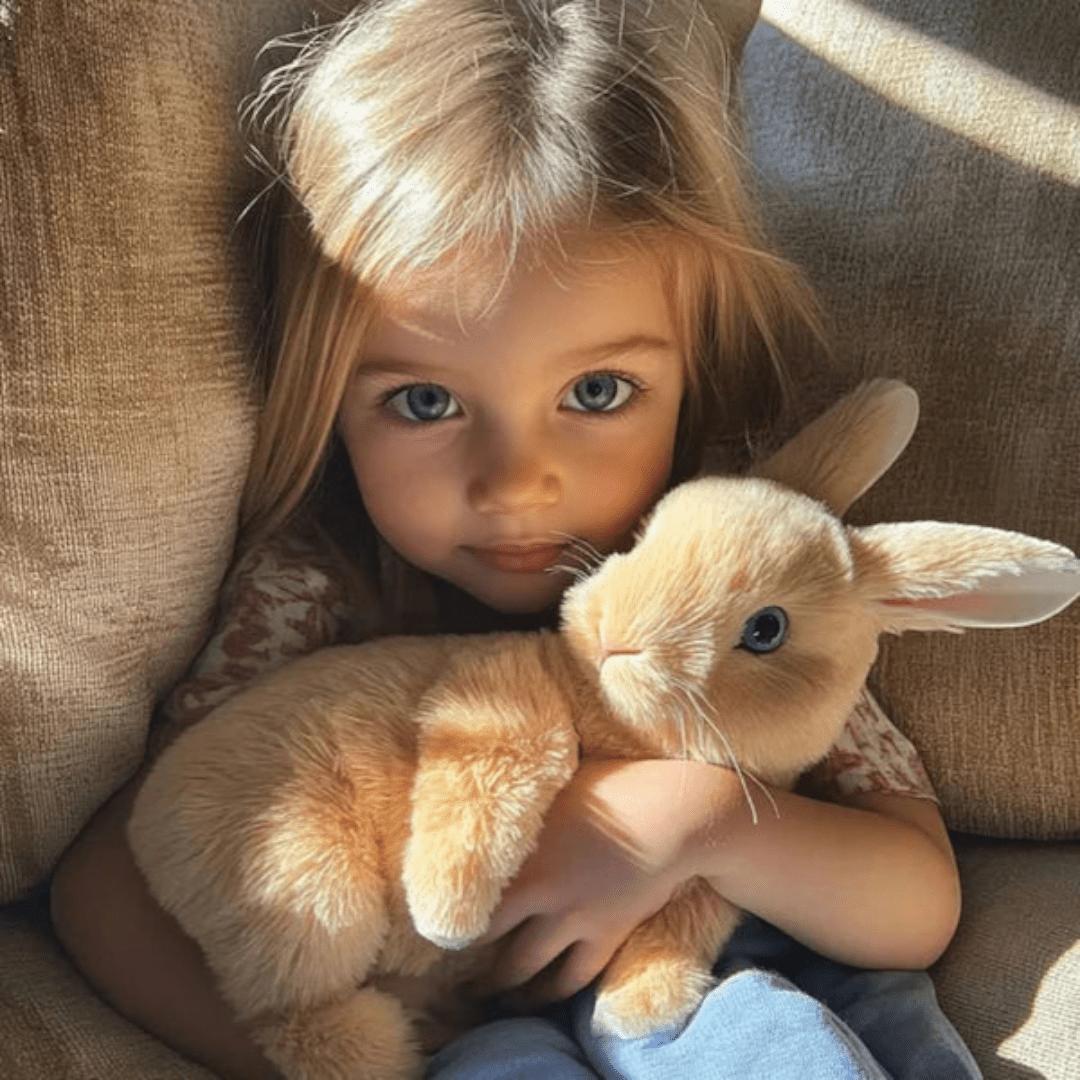 Interactive Bouncing Plush Rabbit Toy
