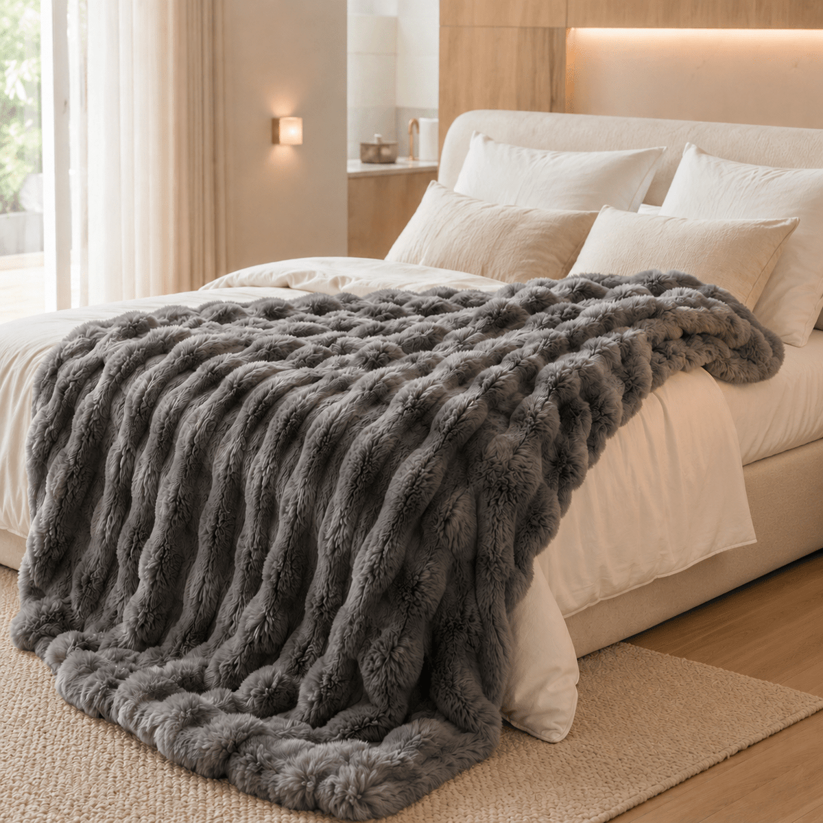 Kirra Plaid Fleece Throw Blanket
