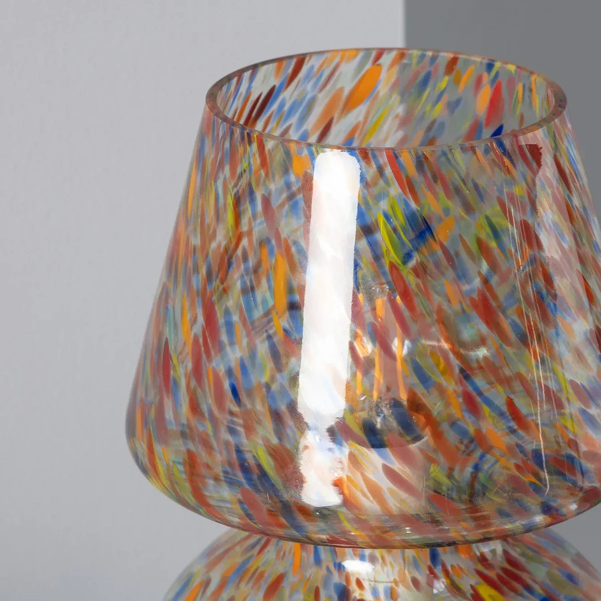 Multicolored Glass Lamp for Elegant and Atmospheric Lighting