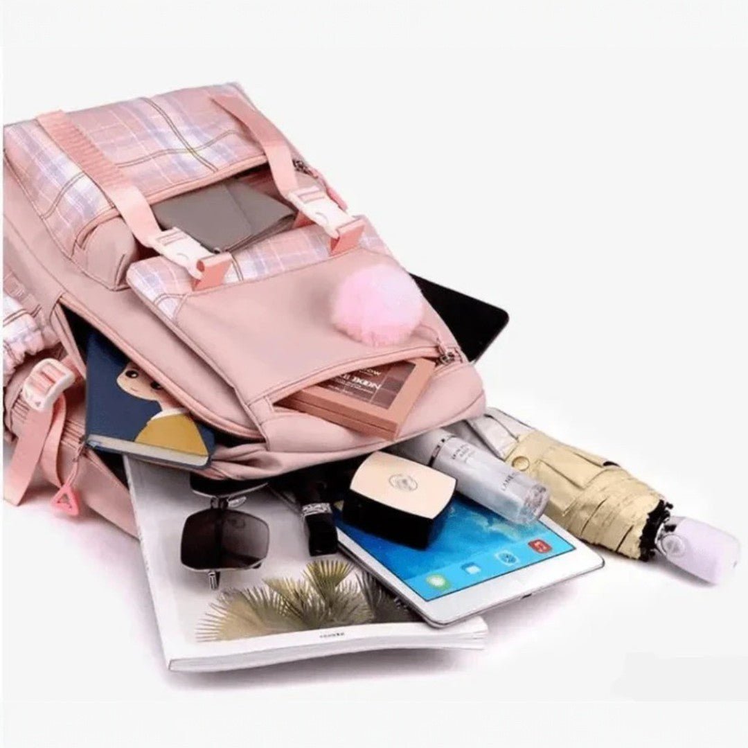 Large capacity school backpack with character design