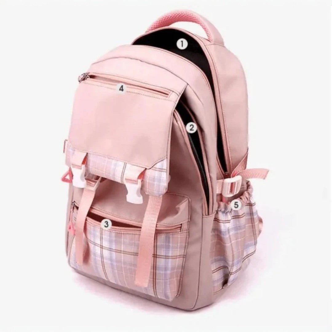 Large capacity school backpack with character design