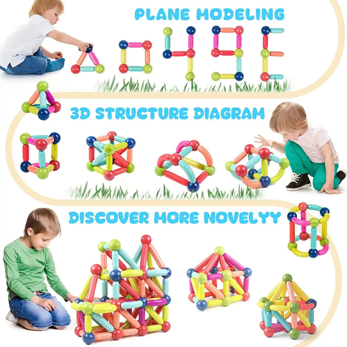 Magnetic Sticks Building Blocks | Educational Toys