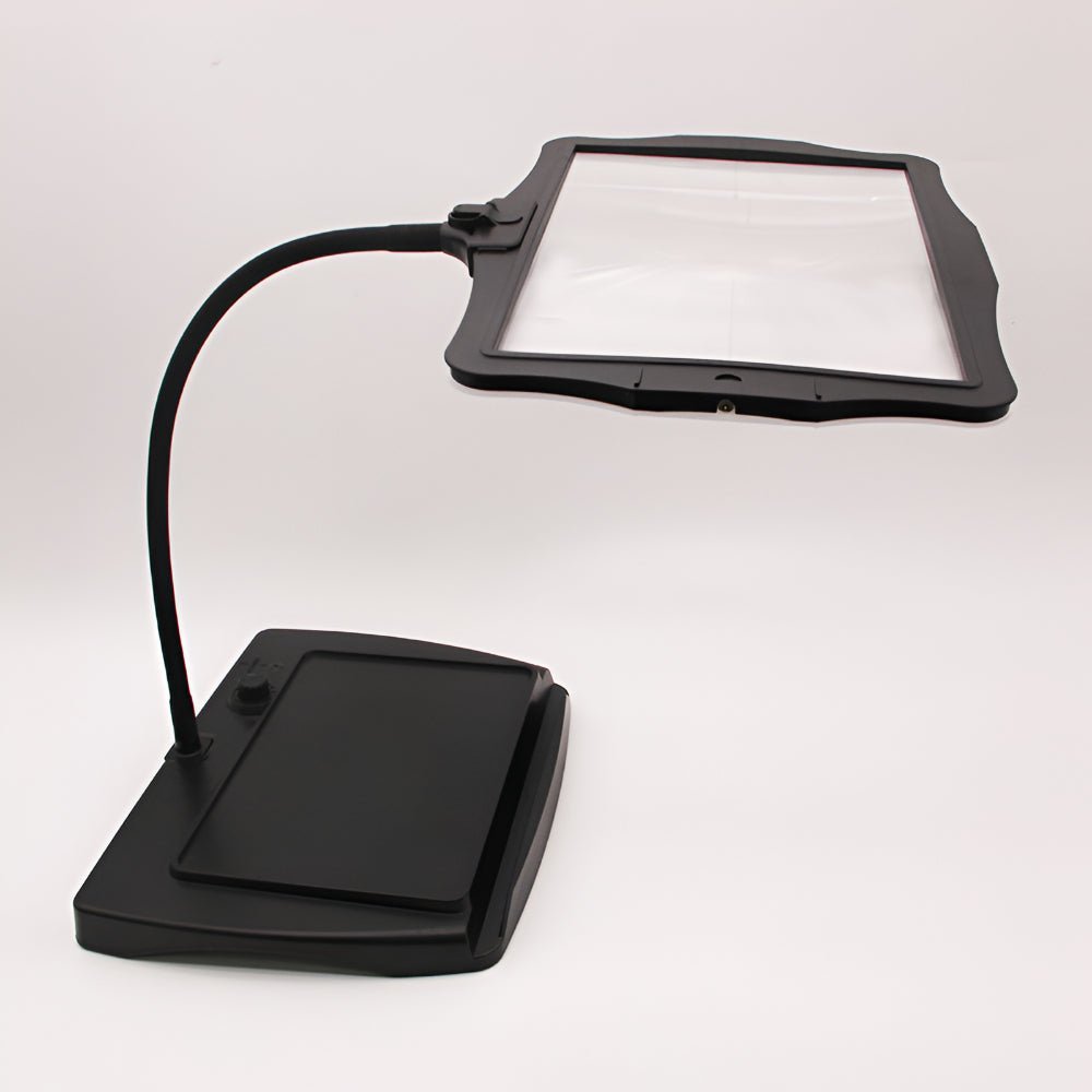 Magnifying Glass Light Full Page Table Lamp 3X LED Adjustable Arm