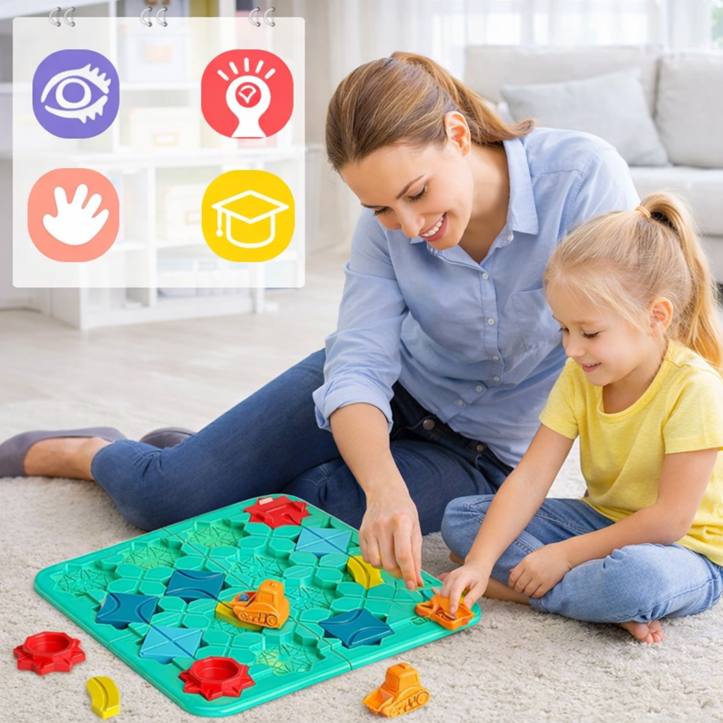 Montessori Street Puzzle Board Game for Children