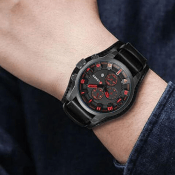 Montre chronographe multifonction avec date