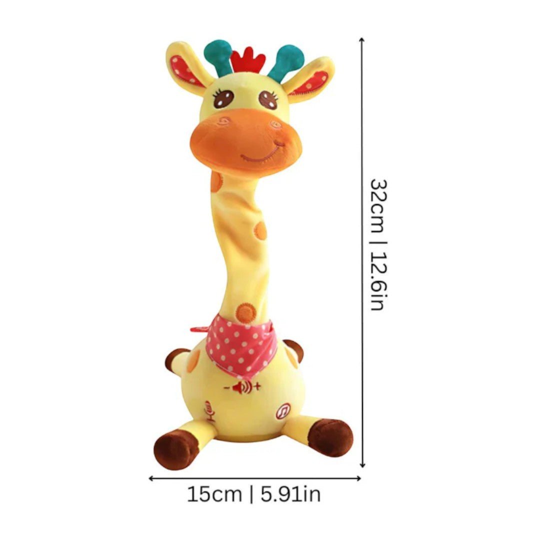 Musical giraffe toy with light and movement