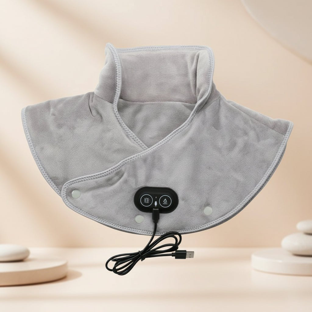 Neck Shoulder Heating Pad Vibration Massage
