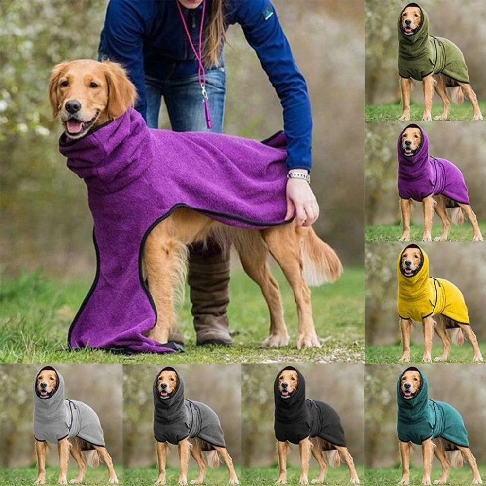 Peignoir ajustable pour animaux de compagnie