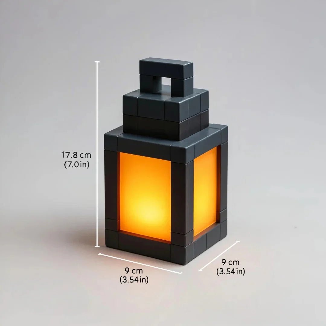 Pixel block lantern lamp dimensions