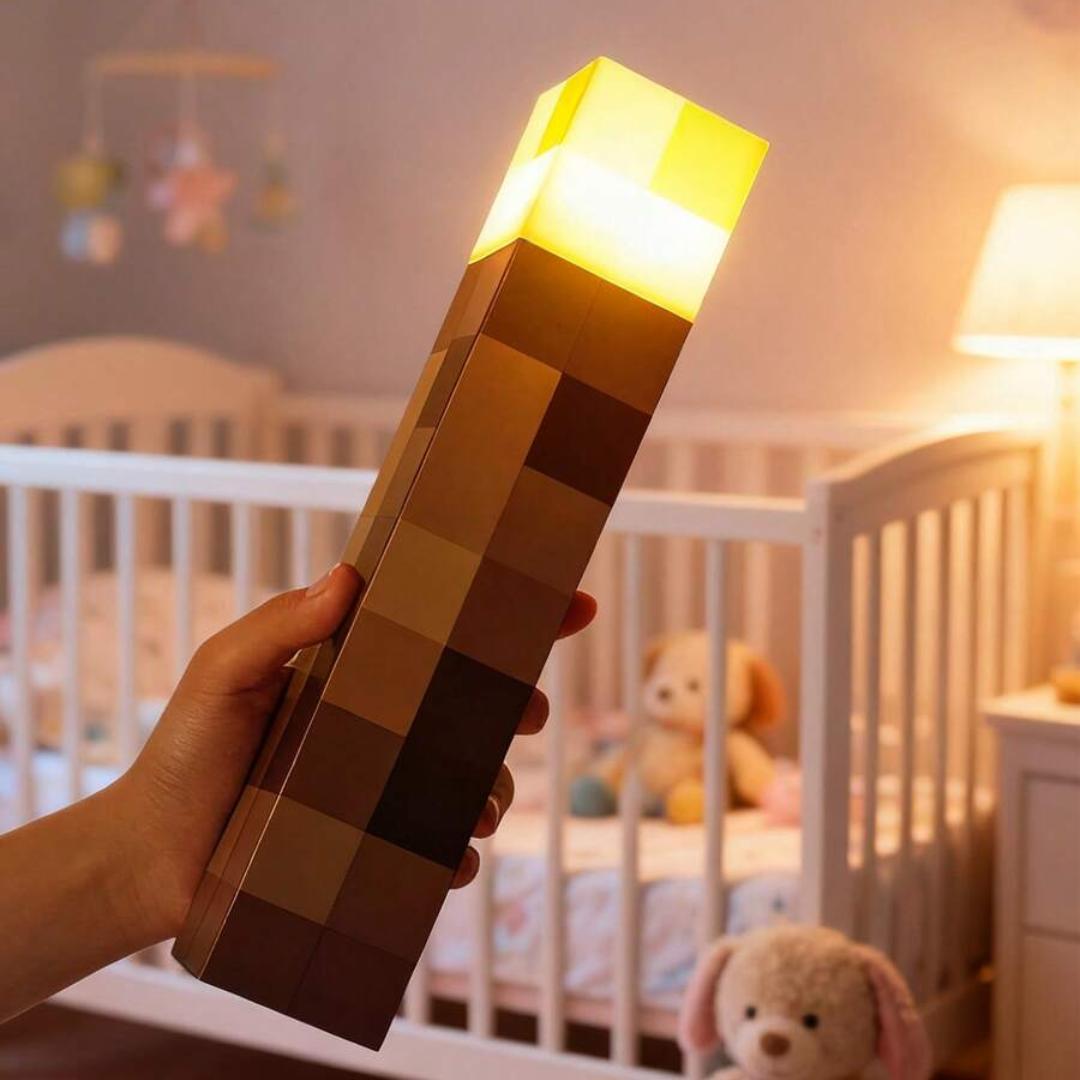 Pixel block torch LED lamp detail