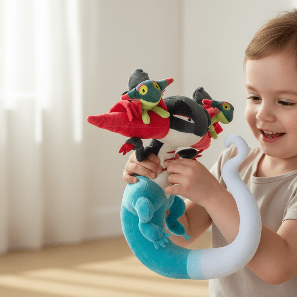Plush Toy Cartoon Creature Evolution Stuffed Animal Doll Kids Gift