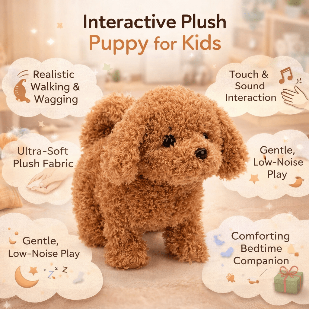 Plush Toy Interactive Puppy Realistic Movement Kids